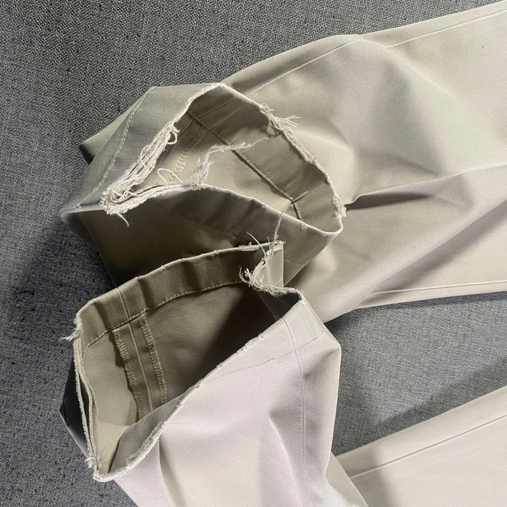 Lot of 2 Brooks Brothers Advantage Chino Milano Pants Mens W36 L32 Beige Cotton